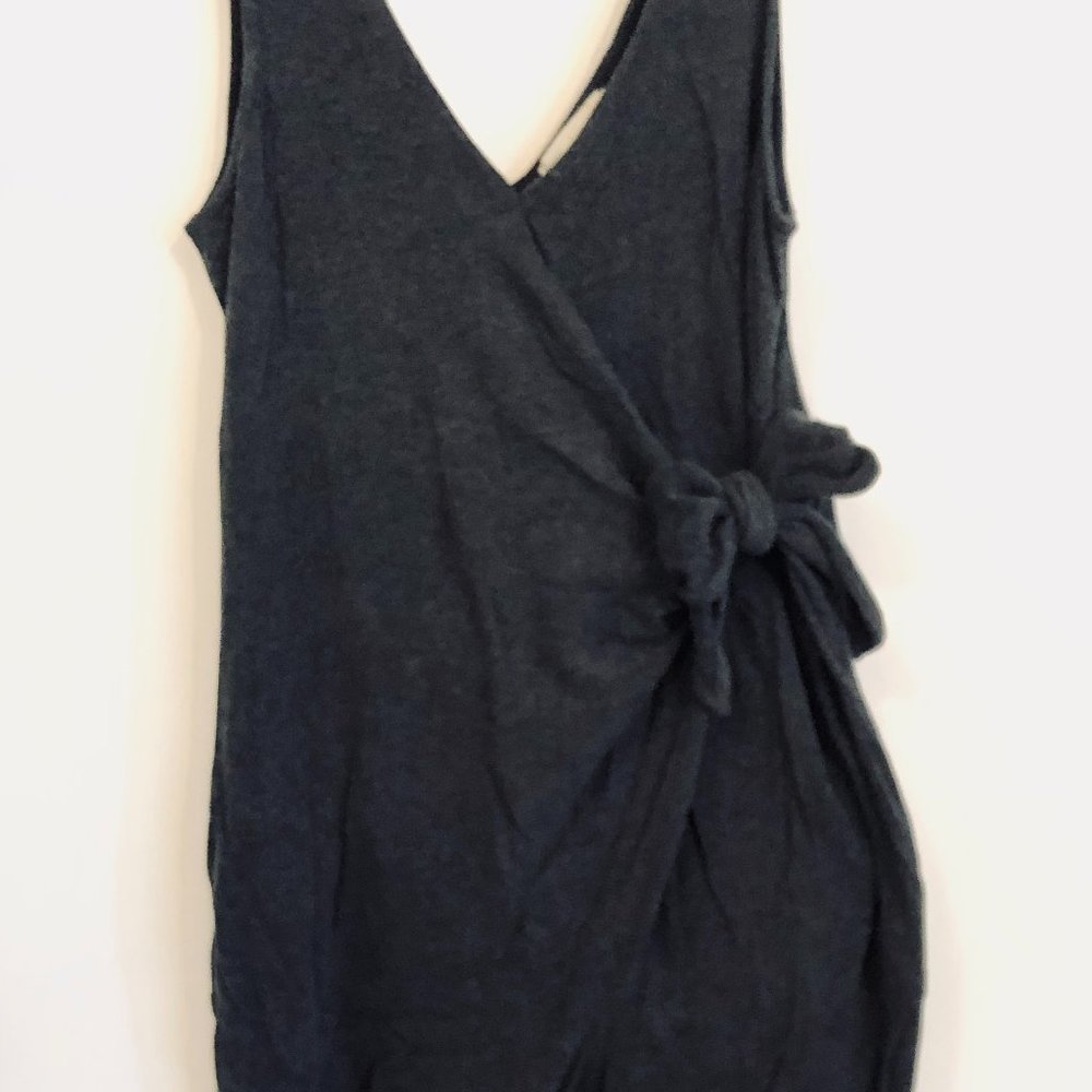 Charcoal V-Neck Jumpsuit